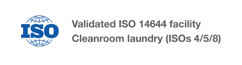 Validated ISO 14644 facility Cleanroom laundry (ISOs 4/5/8)